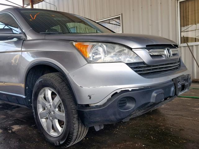 JHLRE48708C039945 - 2008 HONDA CR-V EXL GRAY photo 9