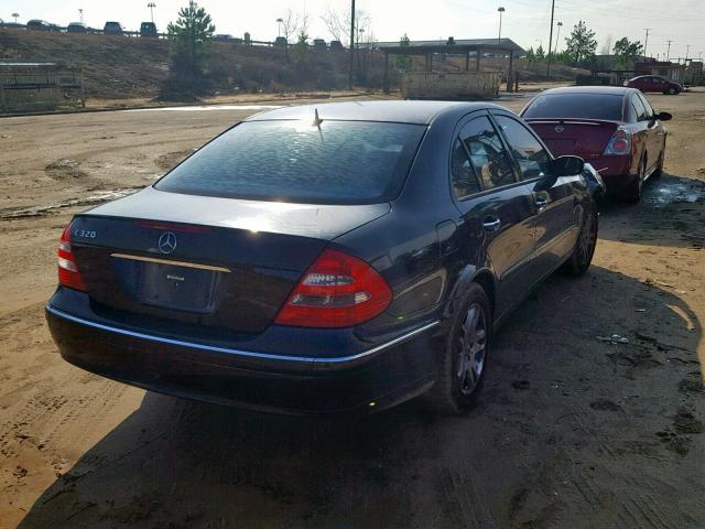 WDBUF65J65A713540 - 2005 MERCEDES-BENZ E 320 BLUE photo 4