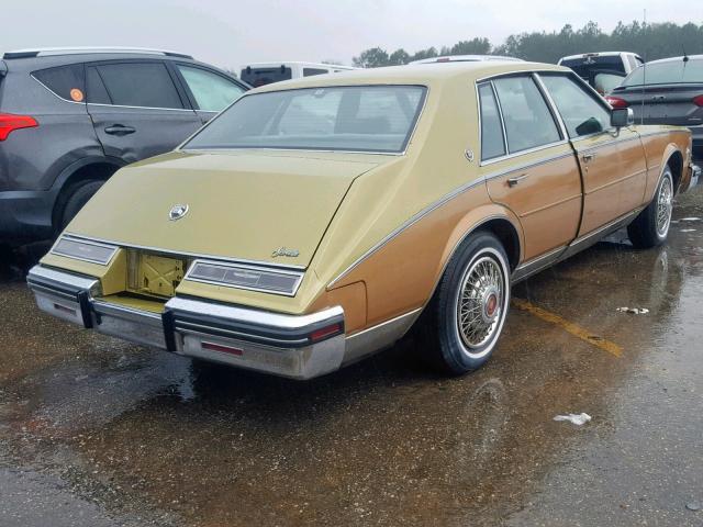 1G6AS6982EE837453 - 1984 CADILLAC SEVILLE TWO TONE photo 4