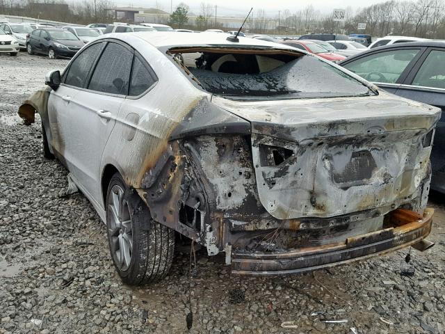 3FA6P0G70HR309123 - 2017 FORD FUSION S WHITE photo 3