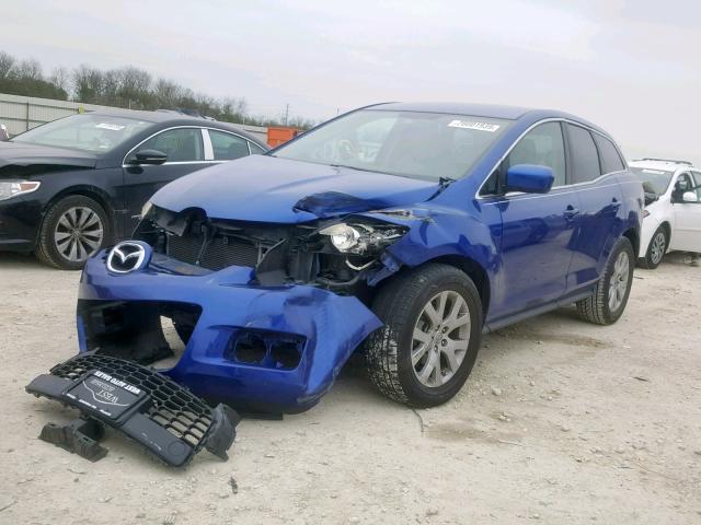 JM3ER293970138173 - 2007 MAZDA CX-7 BLUE photo 2