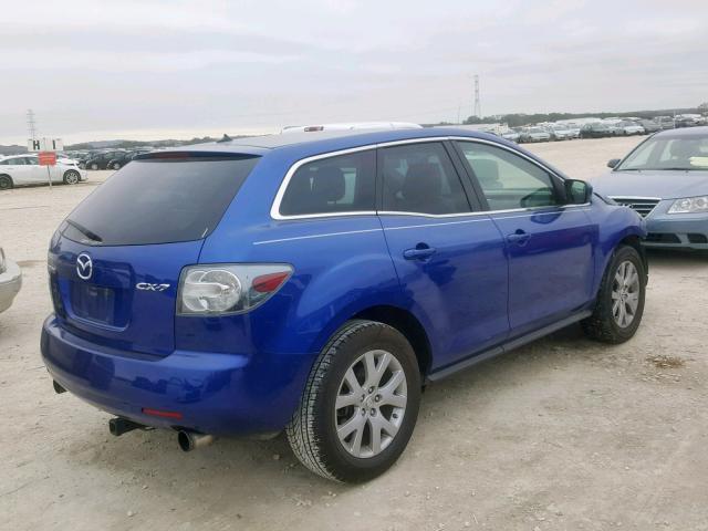 JM3ER293970138173 - 2007 MAZDA CX-7 BLUE photo 4