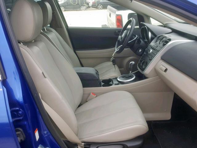 JM3ER293970138173 - 2007 MAZDA CX-7 BLUE photo 5