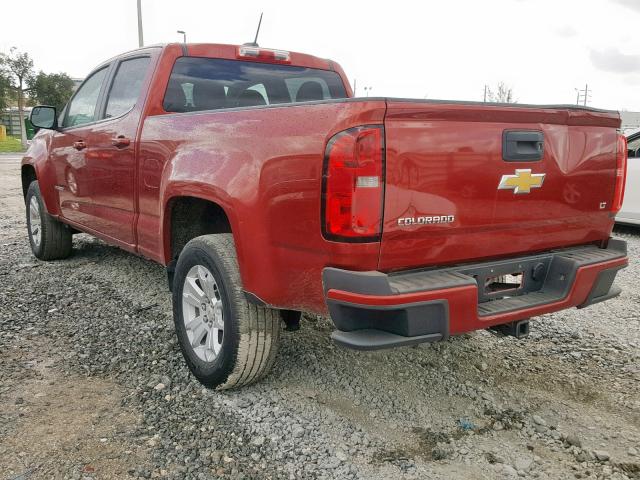 1GCGSBE31F1120268 - 2015 CHEVROLET COLORADO L RED photo 3