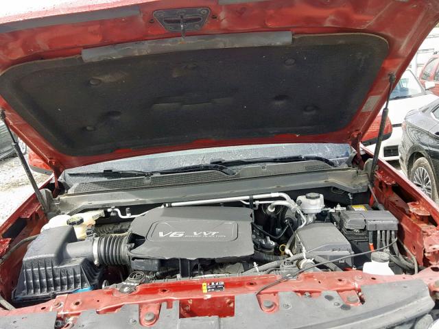 1GCGSBE31F1120268 - 2015 CHEVROLET COLORADO L RED photo 7