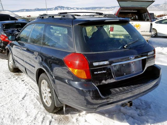 4S4BP61C957380546 - 2005 SUBARU LEGACY OUT BLACK photo 3