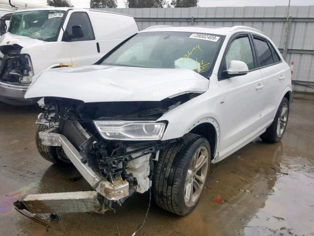 WA1ECCFS1JR021602 - 2018 AUDI Q3 PREMIUM WHITE photo 2