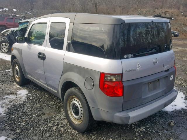 5J6YH28284L007211 - 2004 HONDA ELEMENT DX GRAY photo 3