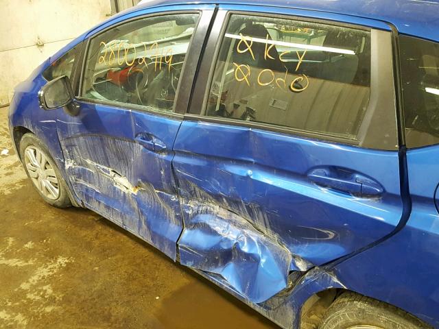 3HGGK5H52FM768298 - 2015 HONDA FIT LX BLUE photo 10