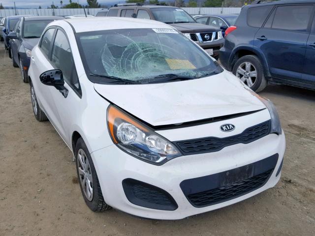 KNADM5A31D6098368 - 2013 KIA RIO LX WHITE photo 1