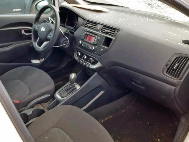 KNADM5A31D6098368 - 2013 KIA RIO LX WHITE photo 5