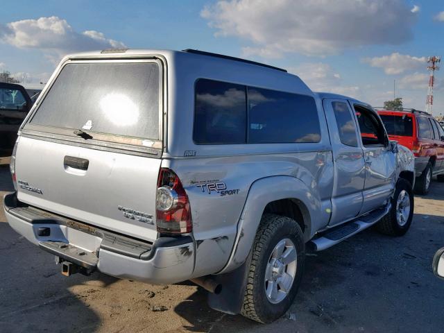 5TETU4GN6AZ692597 - 2010 TOYOTA TACOMA PRE SILVER photo 4