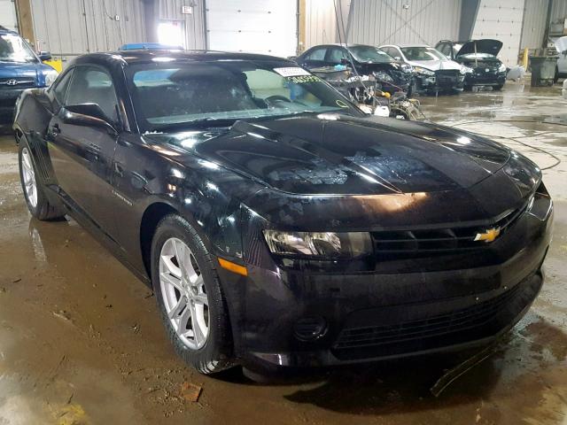 2G1FE1E39E9204581 - 2014 CHEVROLET CAMARO LS BLACK photo 1