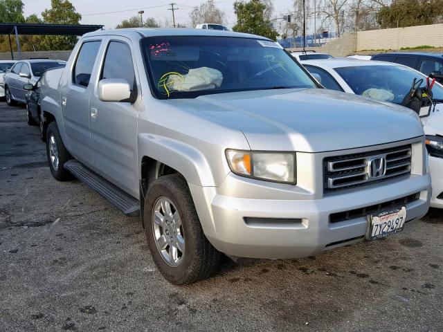 2HJYK16576H522419 - 2006 HONDA RIDGELINE SILVER photo 1