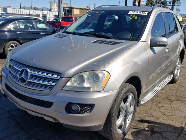 4JGBB86E98A429207 - 2008 MERCEDES-BENZ ML 350 GRAY photo 2