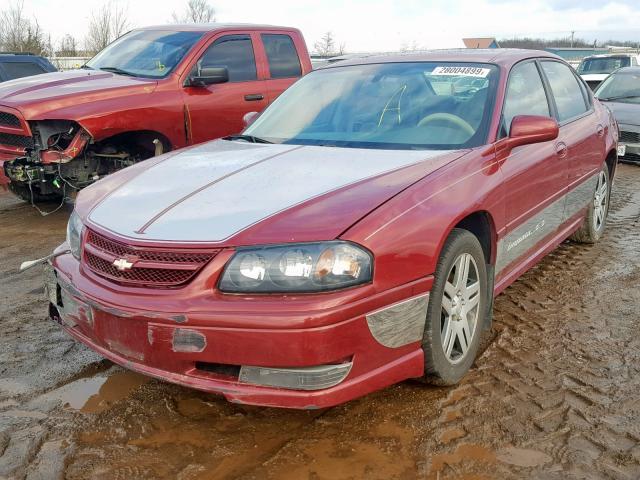 2G1WP521059306095 - 2005 CHEVROLET IMPALA SS MAROON photo 2