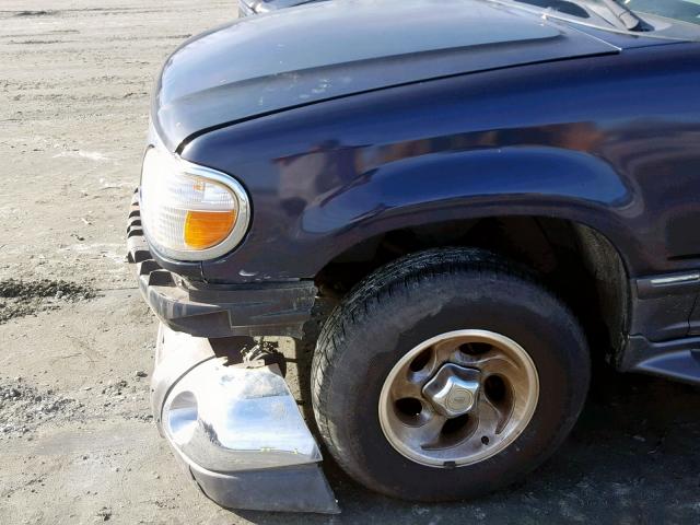 1FMZU32E6XZB56860 - 1999 FORD EXPLORER BLUE photo 9