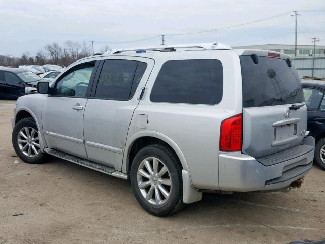 5N3AA08C38N908766 - 2008 INFINITI QX56 GRAY photo 3