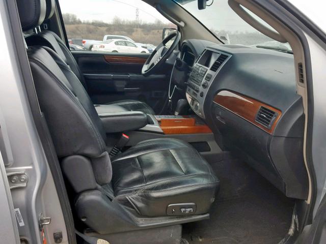 5N3AA08C38N908766 - 2008 INFINITI QX56 GRAY photo 5