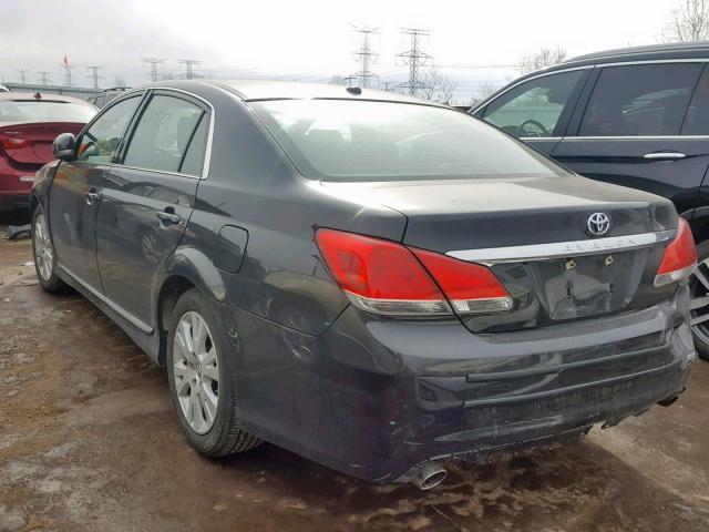 4T1BK3DB5CU452664 - 2012 TOYOTA AVALON BAS BLACK photo 3