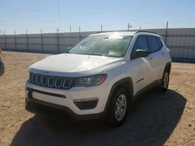 3C4NJCABXJT287310 - 2018 JEEP COMPASS SP WHITE photo 2