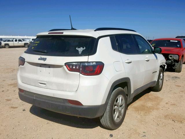 3C4NJCABXJT287310 - 2018 JEEP COMPASS SP WHITE photo 4