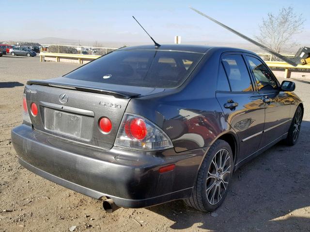 JTHBD192X40088955 - 2004 LEXUS IS 300 GRAY photo 4