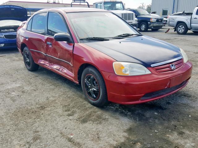 2HGES16231H594340 - 2001 HONDA CIVIC DX RED photo 1