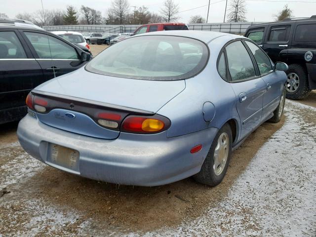 1FALP52U1VG218264 - 1997 FORD TAURUS GL BLUE photo 4