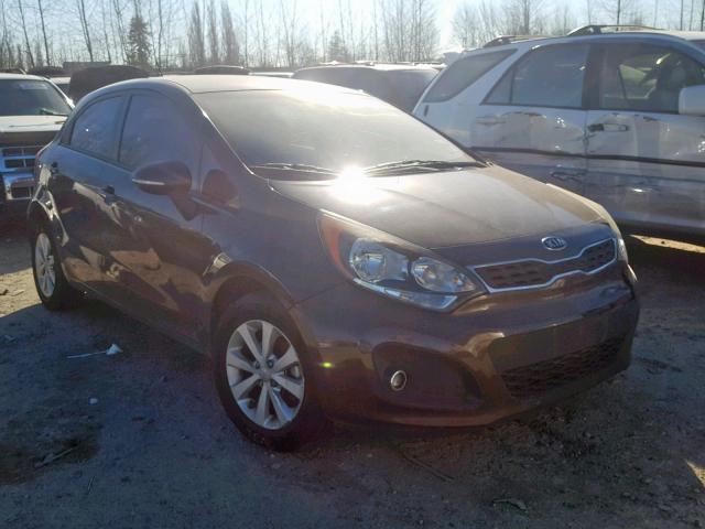 KNADN5A32D6096562 - 2013 KIA RIO EX BROWN photo 1