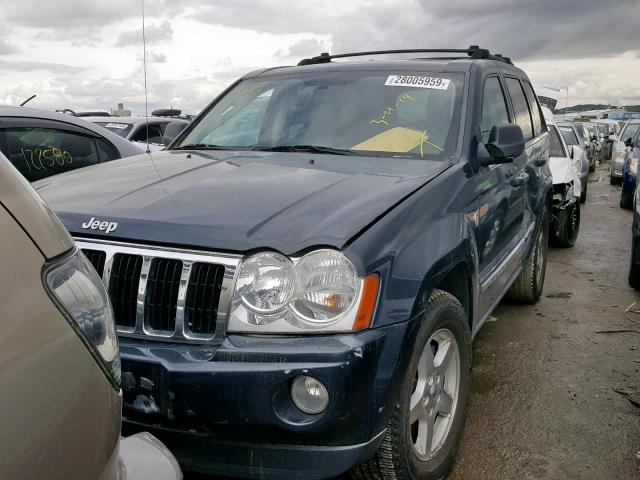 1J8HR58N37C611082 - 2007 JEEP GRAND CHER GRAY photo 2