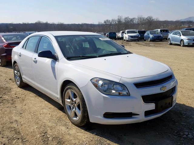 1G1ZA5EB0AF104636 - 2010 CHEVROLET MALIBU LS WHITE photo 1