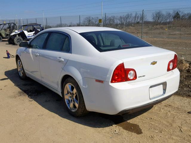 1G1ZA5EB0AF104636 - 2010 CHEVROLET MALIBU LS WHITE photo 3