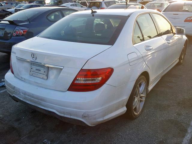 WDDGF4HB7DR256962 - 2013 MERCEDES-BENZ C 250 WHITE photo 4