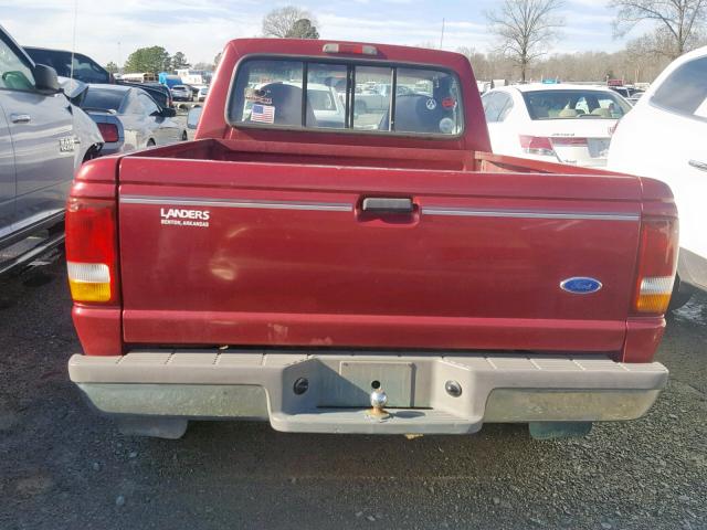 1FTCR10A1RUD14019 - 1994 FORD RANGER RED photo 6