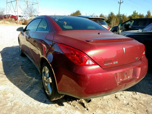 1G2ZH361284253847 - 2008 PONTIAC G6 GT BURGUNDY photo 3