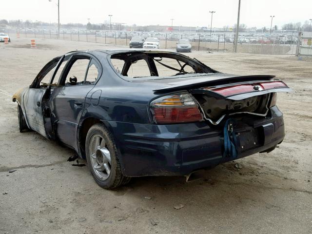 1G2HY54K614217636 - 2001 PONTIAC BONNEVILLE BLUE photo 3