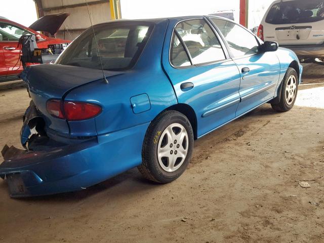 1G1JF5242Y7316625 - 2000 CHEVROLET CAVALIER L TEAL photo 4