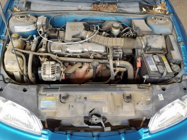 1G1JF5242Y7316625 - 2000 CHEVROLET CAVALIER L TEAL photo 7