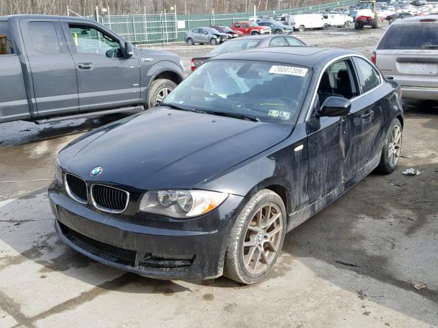 WBAUP9C59BVL90527 - 2011 BMW 128 I BLACK photo 2