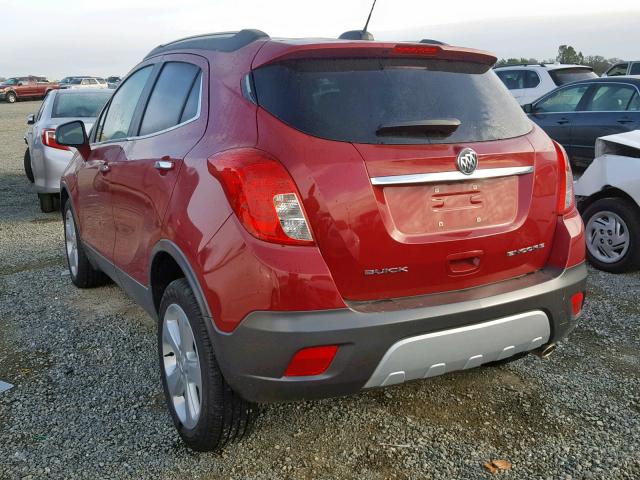 KL4CJASB0GB658862 - 2016 BUICK ENCORE RED photo 3