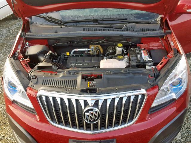 KL4CJASB0GB658862 - 2016 BUICK ENCORE RED photo 7