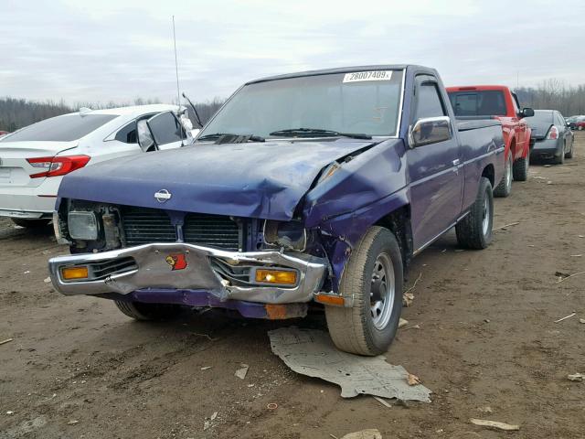 1N6SD11SXSC405090 - 1995 NISSAN TRUCK E/XE PURPLE photo 2