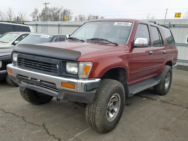 JT3VN39W0M8014511 - 1991 TOYOTA 4RUNNER VN RED photo 2