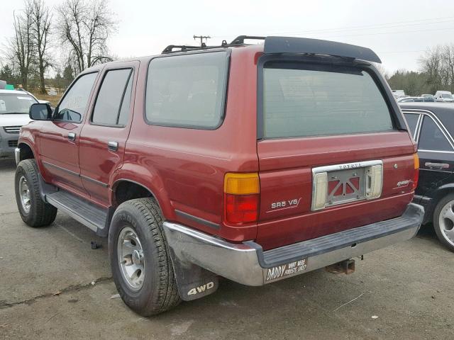 JT3VN39W0M8014511 - 1991 TOYOTA 4RUNNER VN RED photo 3