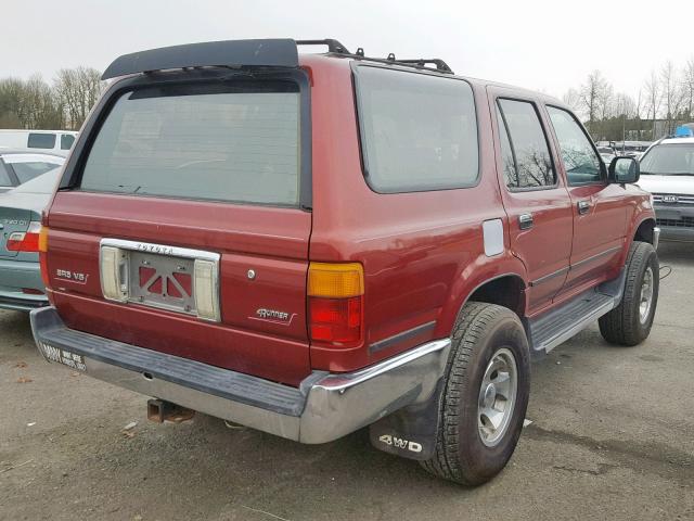 JT3VN39W0M8014511 - 1991 TOYOTA 4RUNNER VN RED photo 4