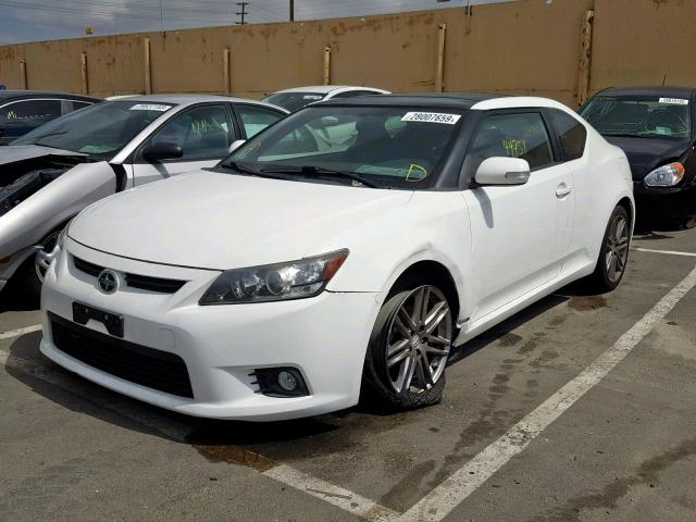 JTKJF5C78C3034238 - 2012 TOYOTA SCION TC WHITE photo 2
