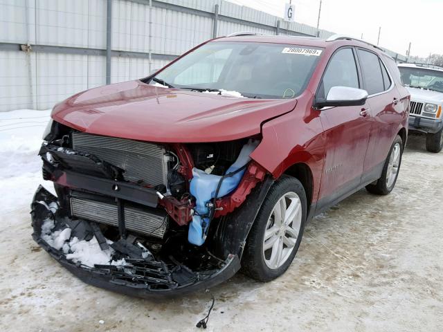 3GNAXVEV6JL119345 - 2018 CHEVROLET EQUINOX PR RED photo 2