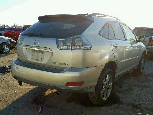 JTJHW31U360028630 - 2006 LEXUS RX 400 SILVER photo 4