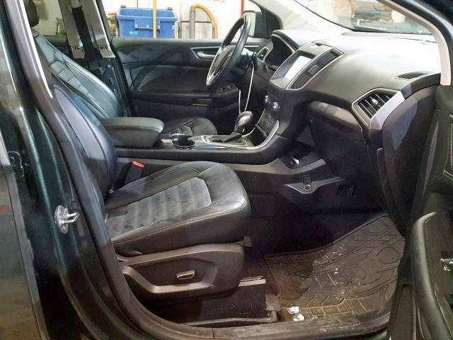 2FMTK4J98FBC40699 - 2015 FORD EDGE SEL BLACK photo 5